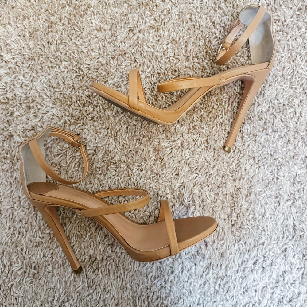 Tony Bianco Atkins Heels – Nude Skin Leather, Size 9, Chic & Elegant Design - Picture 10 of 14